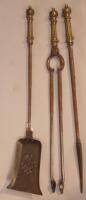 A set of 19thC fire irons