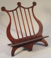 A 19thC mahogany music stand