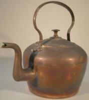 A 19thC copper kettle