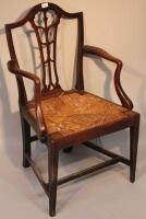 A 19thC Chippendale style armchair