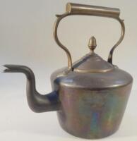 A 19thC copper kettle.