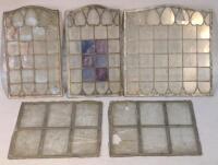 Five stained glass panels