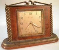 A 1930's Cyma dressing table clock