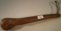 A wooden club