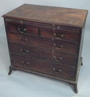 A George III mahogany bachelor's chest of drawers