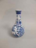 A 19thC Chinese bottle shaped vase