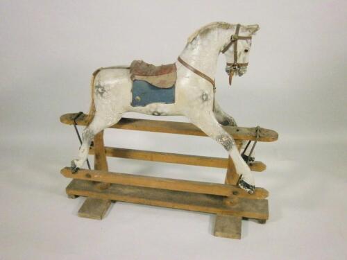 An early 20thC rocking horse