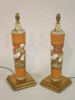 A pair of continental porcelain vases