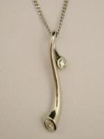 A Georg Jensen abstract pendant and chain