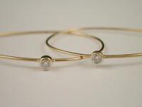 A pair of 14ct gold hoop earrings