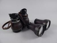 Two sets of binoculars