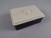 A Silver King Bakelite box and cover