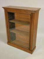 A Victorian oak bookcase