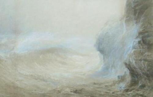 Henry George Hine (1811-1895). Study of a heavy sea