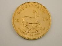 A gold South African Krugerrand