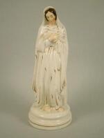 A 19thC Staffordshire figure of the Madonna