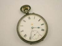 A silver pocket watch