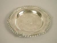 A modern silver pin tray