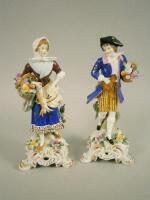 Two Continental porcelainfigures