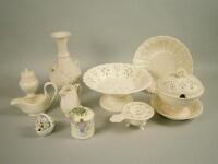 Various decorative items to include 20thC Leeds creamware