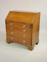 A George III mahogany bureau