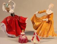 Four Royal Doulton figures