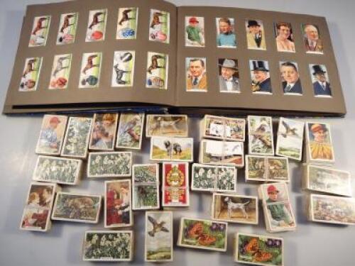 A collection of Gallaher cigarette cards