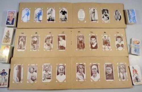 A collection of Carreras cigarette cards