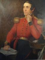 E. March (Early 20thC English). A portrait of Colonel Borthwick