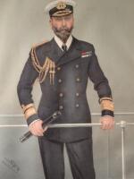 A Vanity Fair Spy Lithograph of Edward VII as a young naval officer