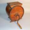 A Victorian oak butter churn 'Albert Cylinder' made by J & A McFarlane Ltd