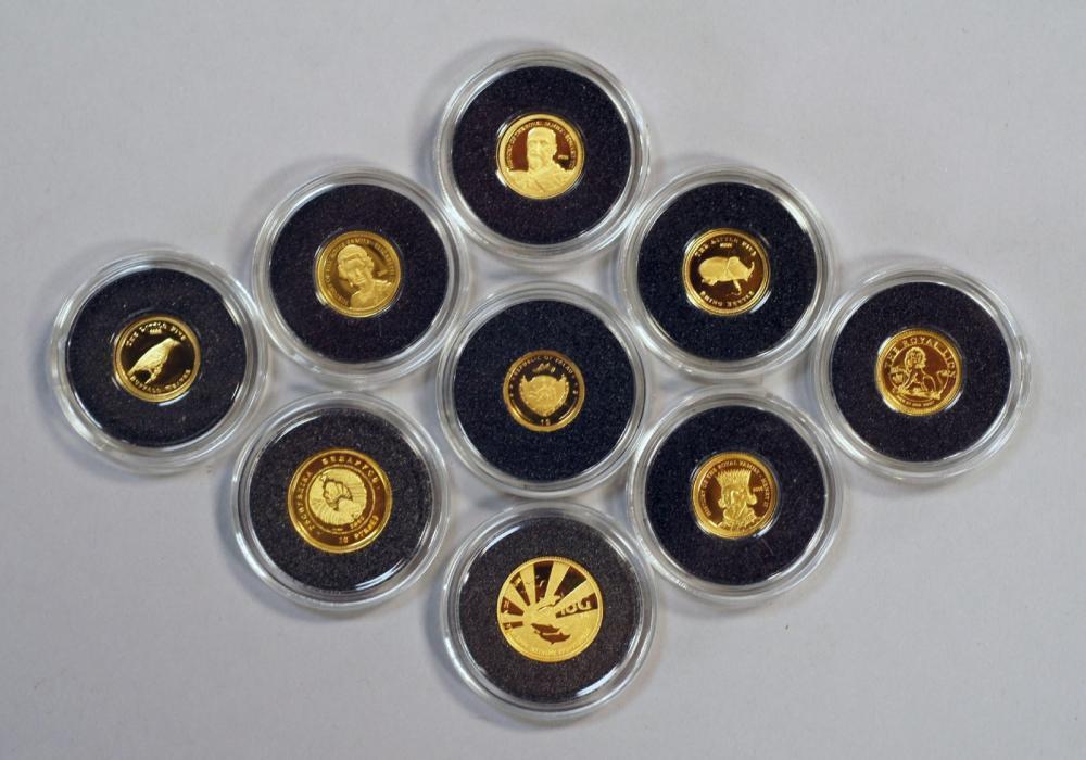 The Smallest Gold Coins Of The World Collection 6847