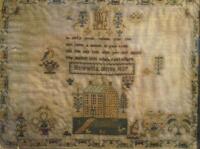 A Victorian needlework sampler