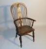 An oak Windsor chair