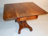 A William IV walnut pembroke table