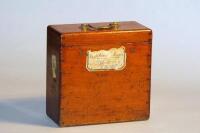 A Victorian mahogany seal box