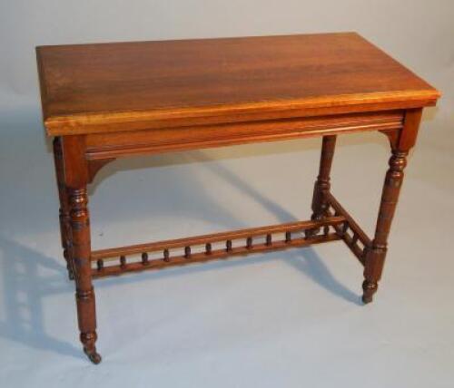 A Victorian mahogany games table