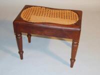 A Victorian mahogany stool