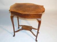 A Victorian walnut occasional table