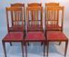 A set of six 1930s oak dining chairs