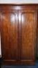 A Victorian mahogany linen press