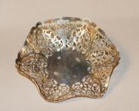 A Mappin & Webb silver bon-bon dish