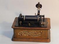 An Edison Standard phonograph wax cylinder player.