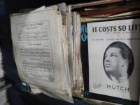 A selection of sheet music.