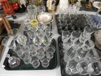 A selection of glassware including ice bucket