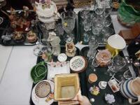 A selection of glass and china