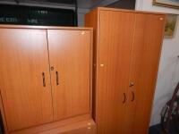 Three pieces of MDF bedroom furniture