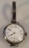 A 1920's gentleman's silver cased wristwatch