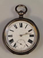 A 19thC silver cased pocket watch