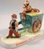 A Carltonware Guinness figure group of a man pulling a cart horse and cart 'Guinness for Strength'